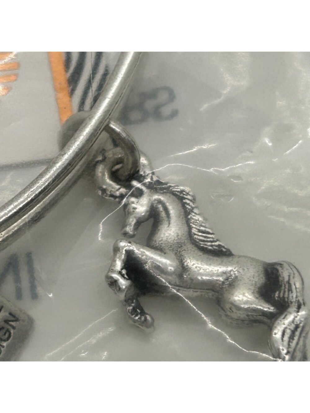 Alex And Ani Unicorn Bracelet Silver Tone Expandable Charm Bangle Mythical Magic - Picture 7 of 11